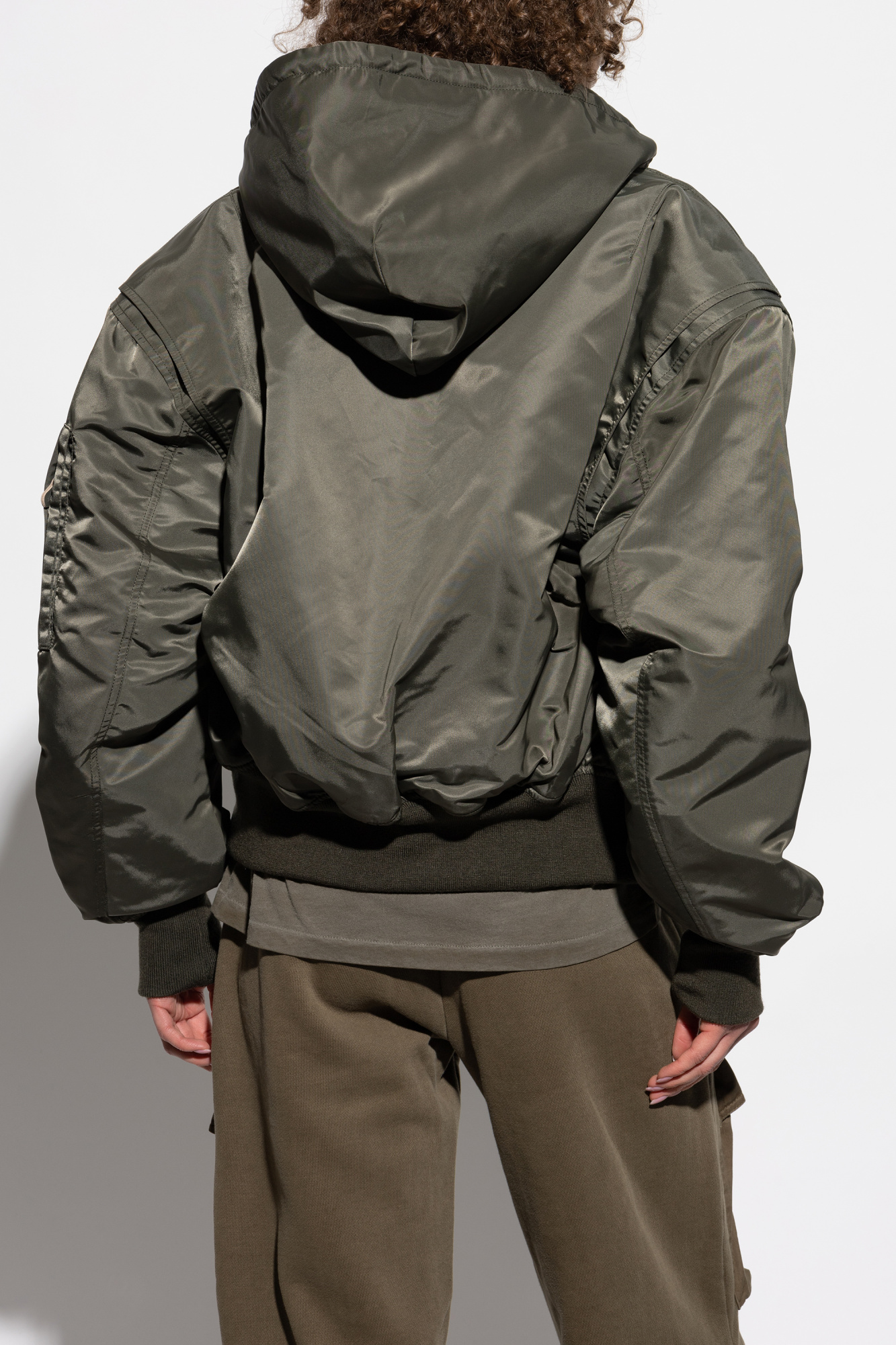 Green 'Hooded Broad' bomber jacket ENTIRE STUDIOS - Vitkac Green 'Hooded Broad' bomber jacket ENTIRE STUDIOS - Vitkac